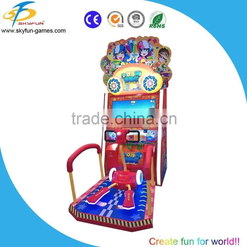 High-class kiddy ride machine happy scooter with 32 Inch LCD