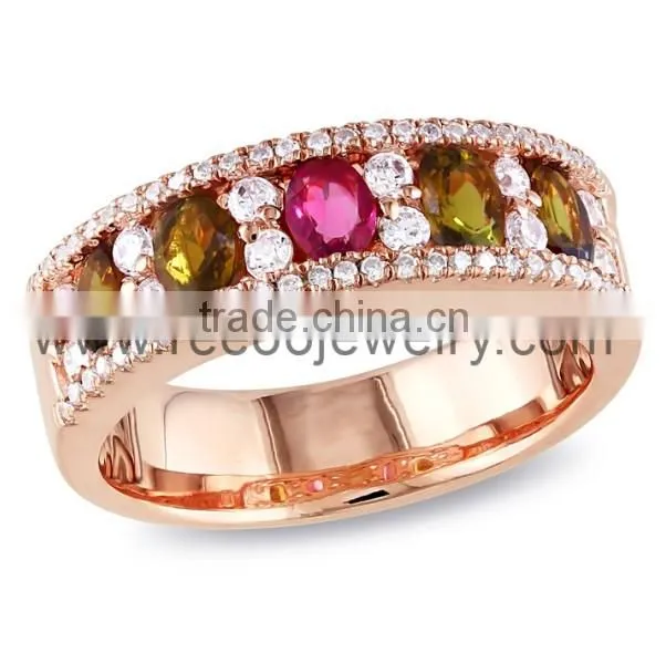 925 silver china ring, charming 925 silver ring with colorful stones