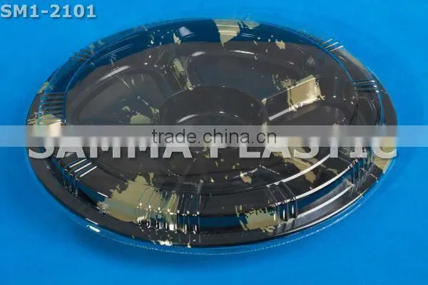 Disposable Plastic Round Food Divided Packaging