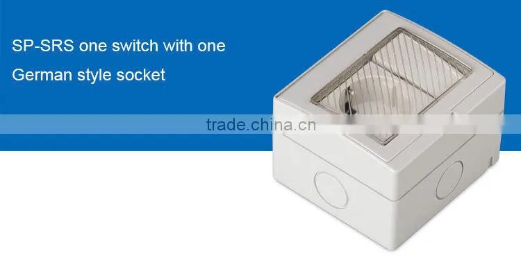1 Gang Switcher Electric Outlet Waterproof(SP-SRS)