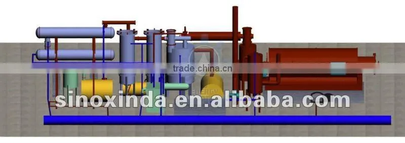 Waste plastic material refining machine XD-10