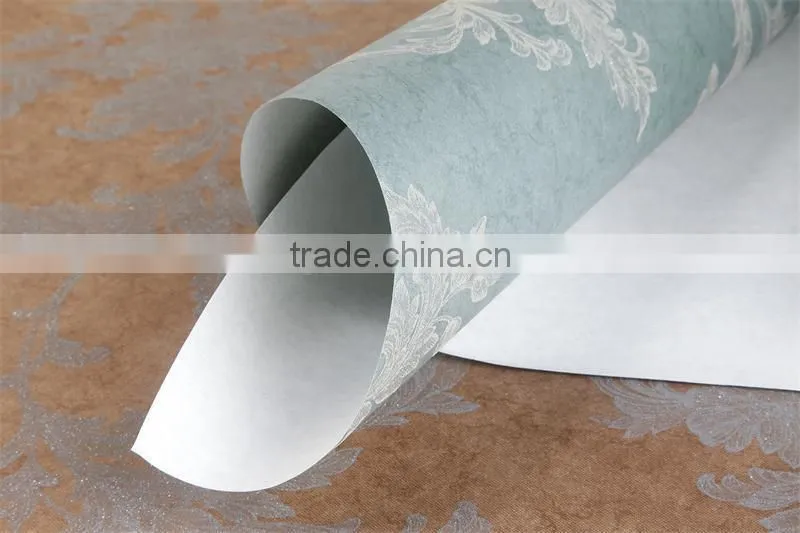 non-woven flower natural leaves/leaf wallpaper/wall paper/wall papers