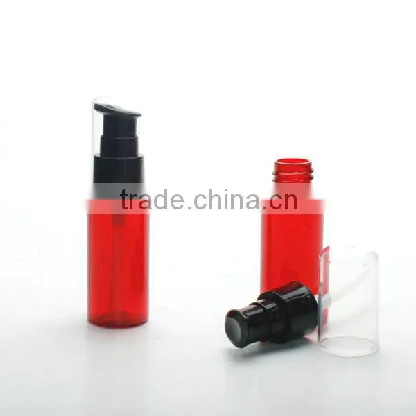 Treatment pump PET Bottle 30ml Red Clear