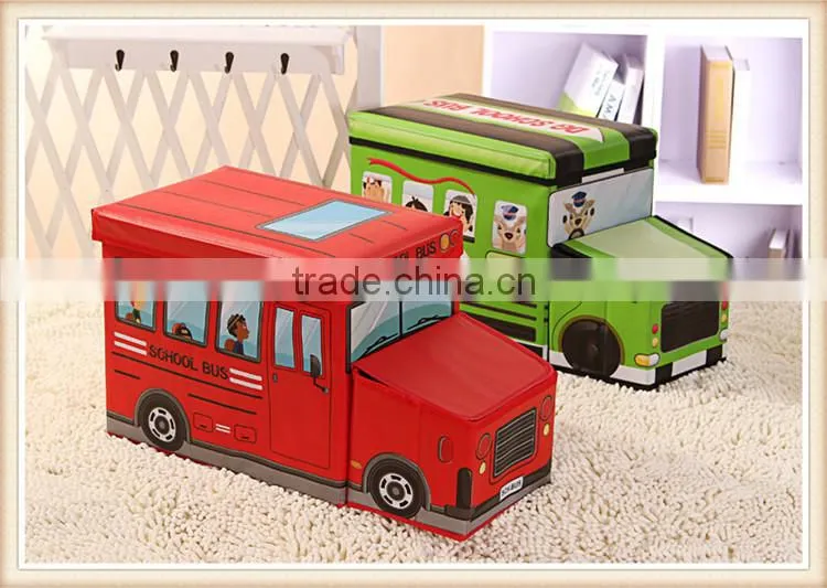Car style printing child toy Storage Box