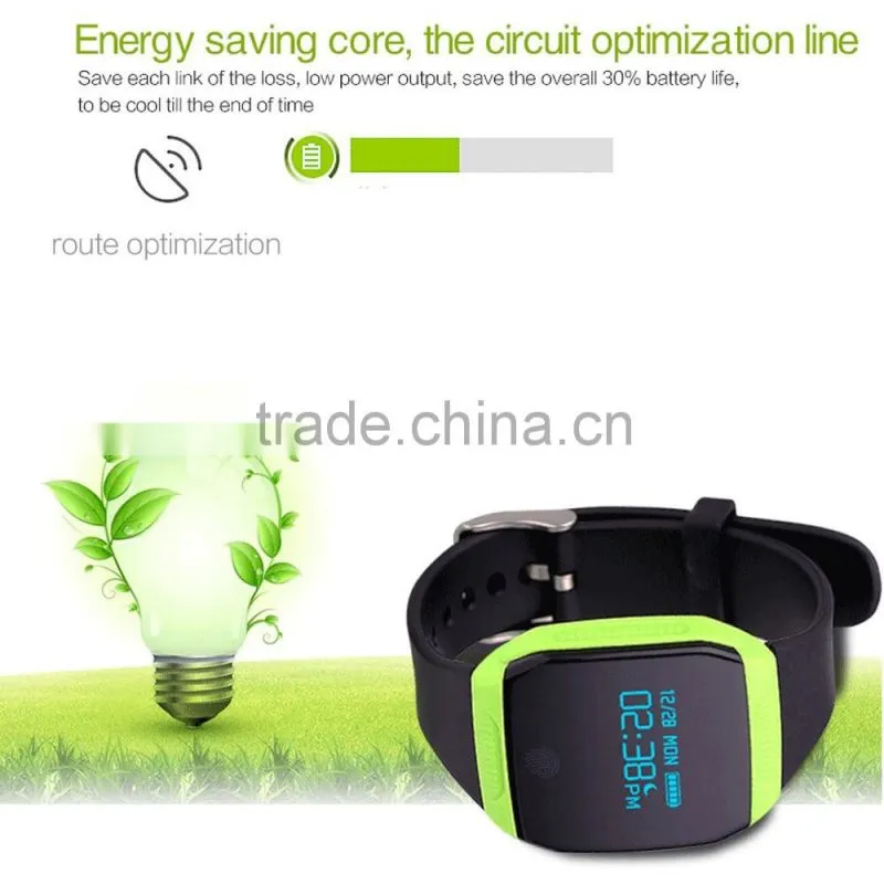 ports Smart Wristband E07S Bluetooth Smart Band Swimming Bracelet Vibrating Alarm for android and os system