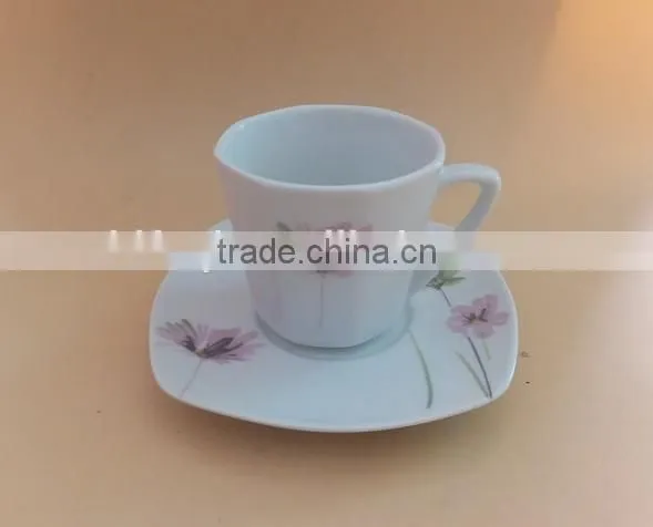 Simple coffee and tea set ceramic tea cups and saucers sets bulk cheap stock tea sets