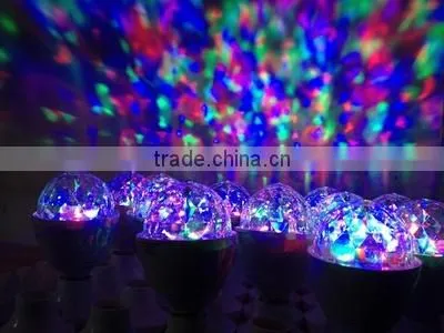 CE,ROHS certification E27 screw-socket RGB LED magic ball light christmas gift light