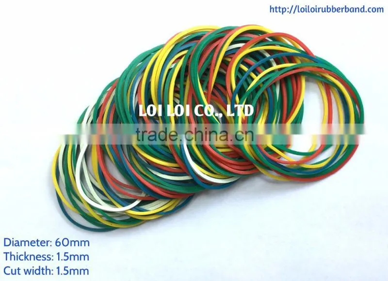 60mm Popular SALE Colorful Rubber Band - Solid Eco-friendly Vietnam decorative rubber band