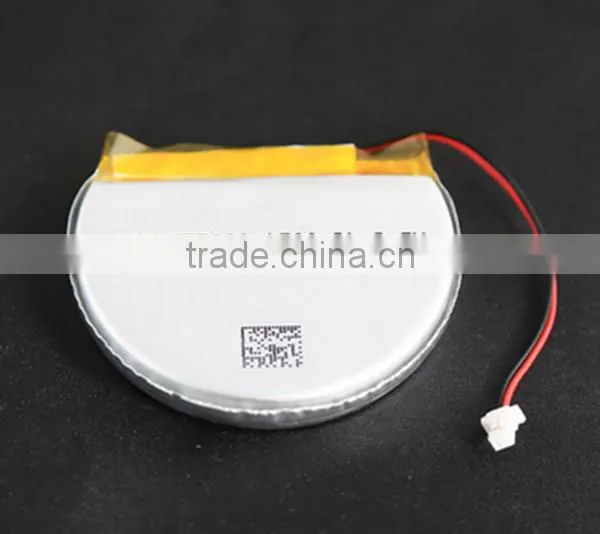 Custom made 755040-1500mAh Crescent/Moon shaped LIPO Battery for smart Wearable Devices