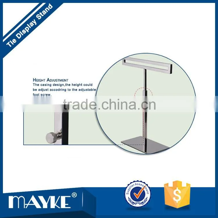 Tie display rack for man's,stainless steel advertising Tie display stand
