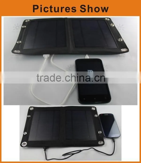 Solar power bag with 6W flexible solar panel, directly charge the sunlight