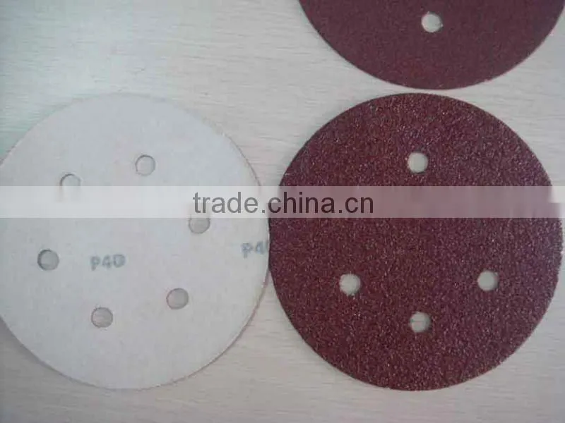 nap base Hook and loop backed sand paper discs