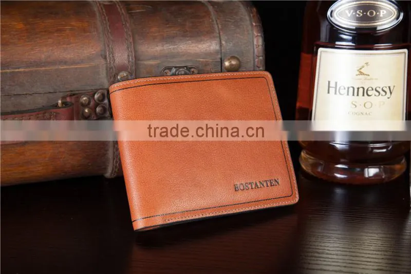 vintage 3 fold mens wallet with flap genuine leather bifold wallets