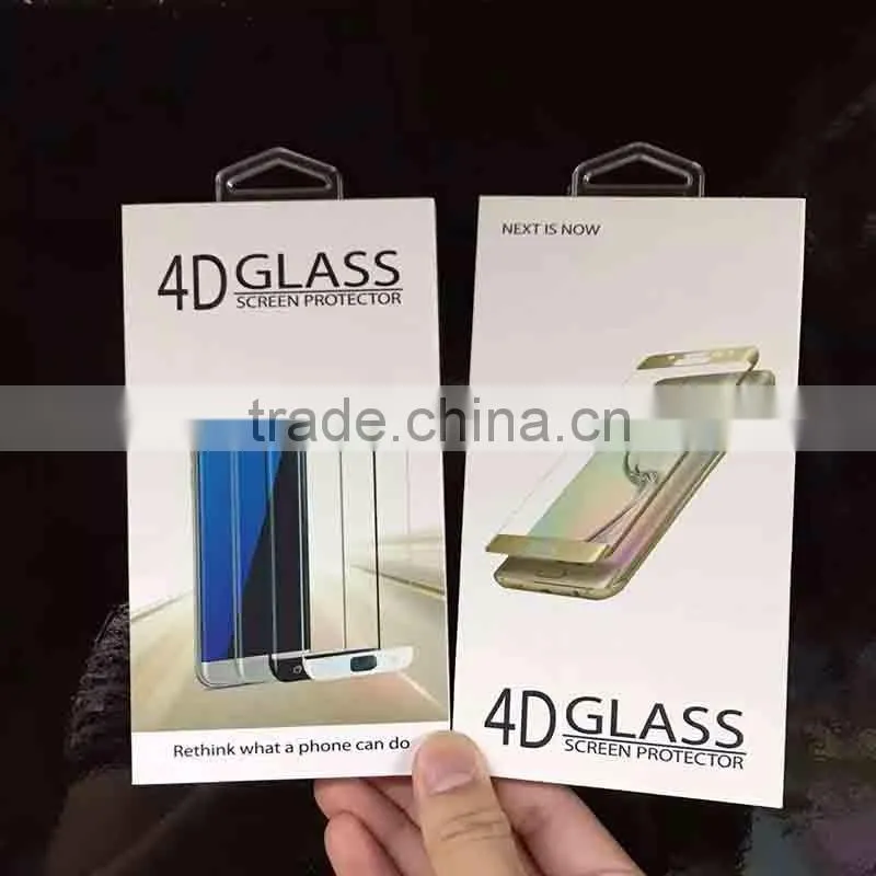 New Arrival!!!! 9H Hardness Black Color Full Body Anti-shatter Screen Protector Tempered Glass for Samsung S7 Edge