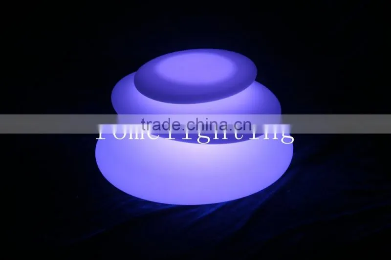 Creative LED colorful light-emitting light-emitting furniture stacked stone lamp Outdoor scene decorative LED lights stone