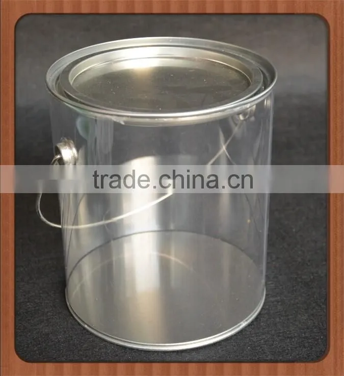 Custom made rerecycled transparent PET/PVC/PP plastic round cylinder boxes