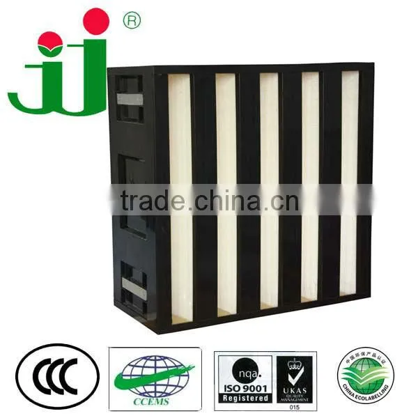 Mini Pleated V Bank Air Filter For Ahu