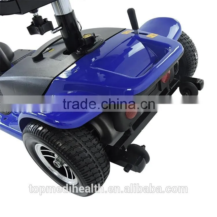 Four wheel lightweight electric bule mobility scooter