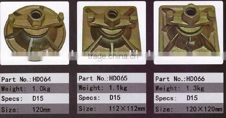 construction scaffold round plate nut