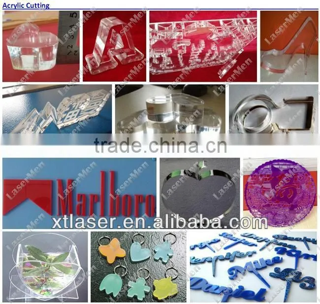 co2 laser cutting machine on transparent glass