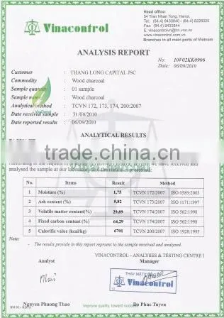 odorless Sparkless Coffee Wood charcoal for Saudi Arabia Market