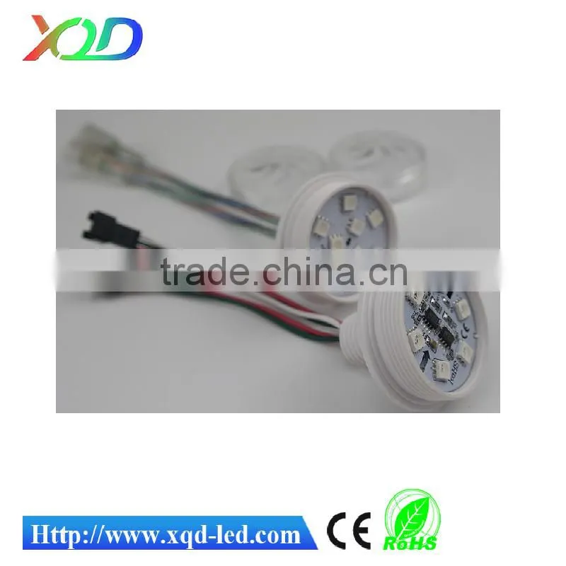 auto controller led point light 8205ic pixels 48mm 6leds smd 5050 rgb chip