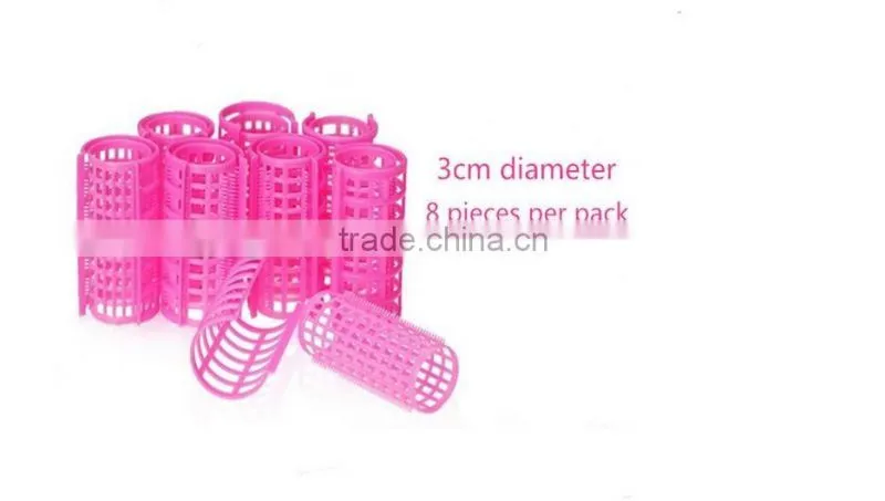 Easy use simple plastic hair rollers