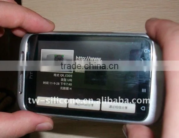 Silicone Engravable unique qr bracelet with tin box