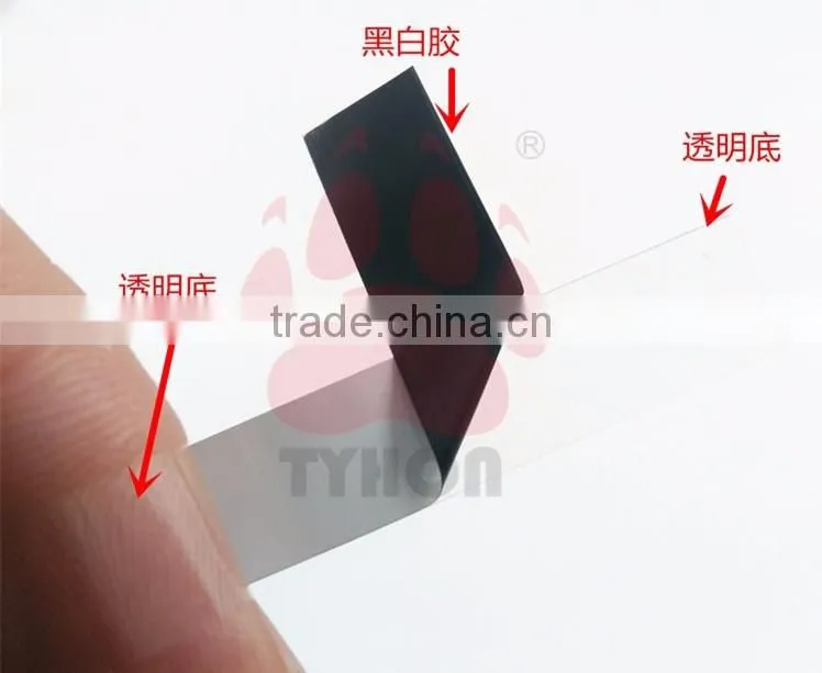 Black and white double-sided tape dedicated to the LED light guide plate edging shading