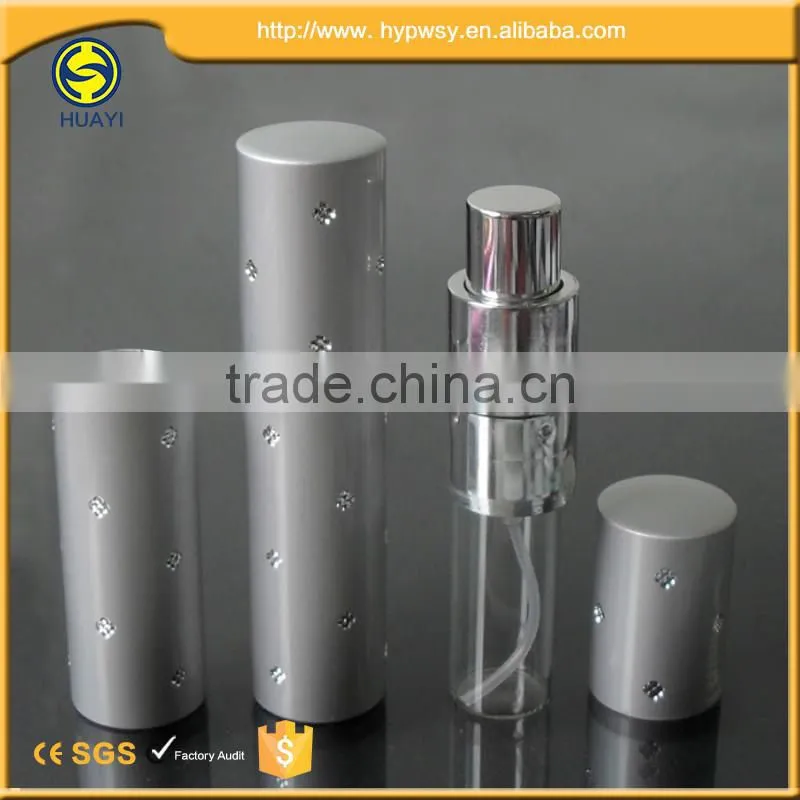 Factory spray aluminum travel perfume bottle