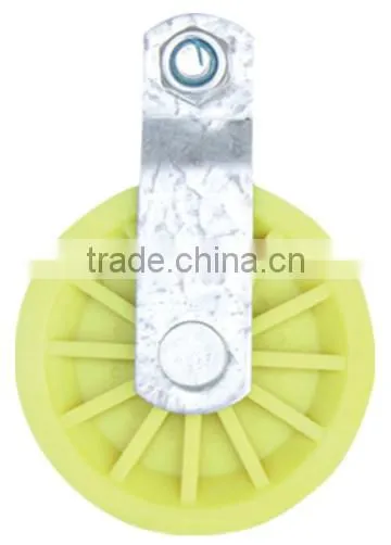 HS-P38 China manufacture galvanized iron nylon cable pulley for sale