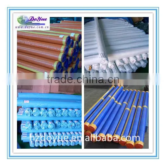 100% virgin korea pe flexible plastic transparent mesh tarpaulin with low price