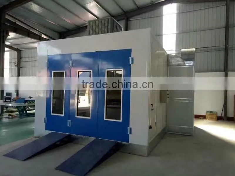 Customized Auto Car Paint Room Baking Spray Booth Electric Heat Or Diesel Burner Heat