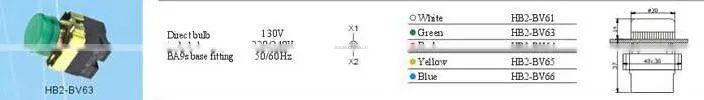 HEIGHT HOT SALE Push Button Switch HB2-BV63 WITH HIGH QUALITY