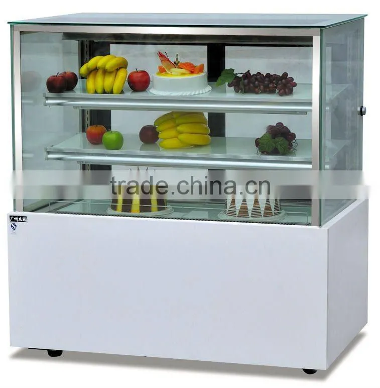 jieguan luxury free standing double arc cake Display Cooler /Cake Display Refrigerator CW-1200