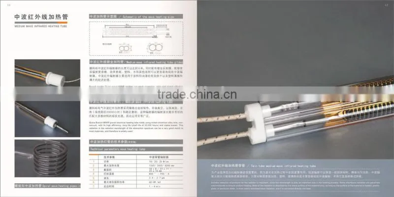 quartz heat element led heater