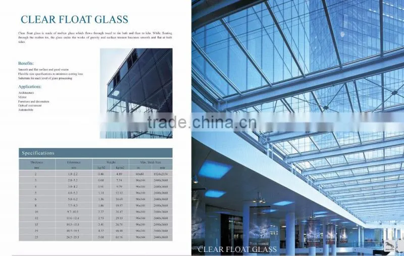 4mm High Quality Heat Reflective Tinted Float Building Glass