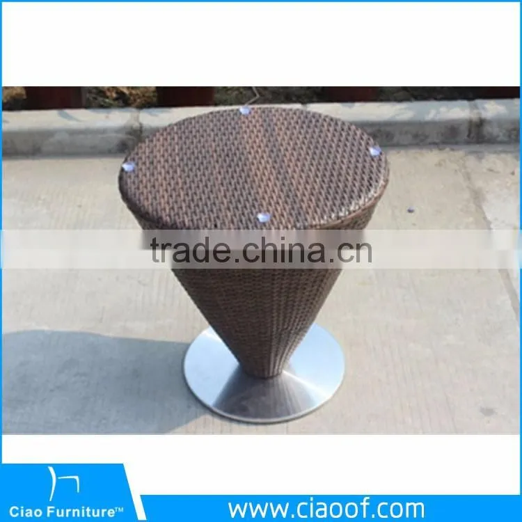 Latest Design Sectional Home Garden Rattan Coffee Table Set