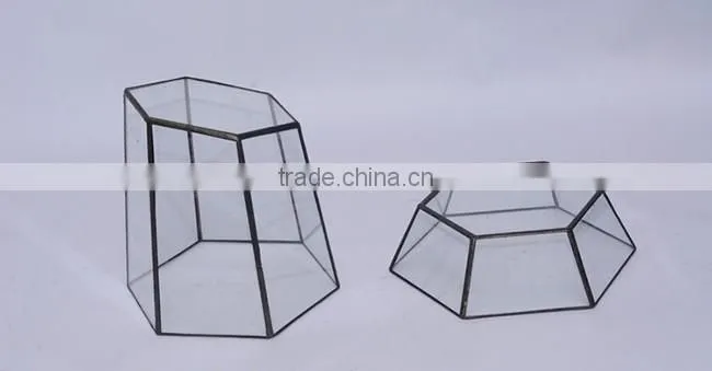 Creative glass greenhouse micro landscape flower pot container glass terrarium for plant holder