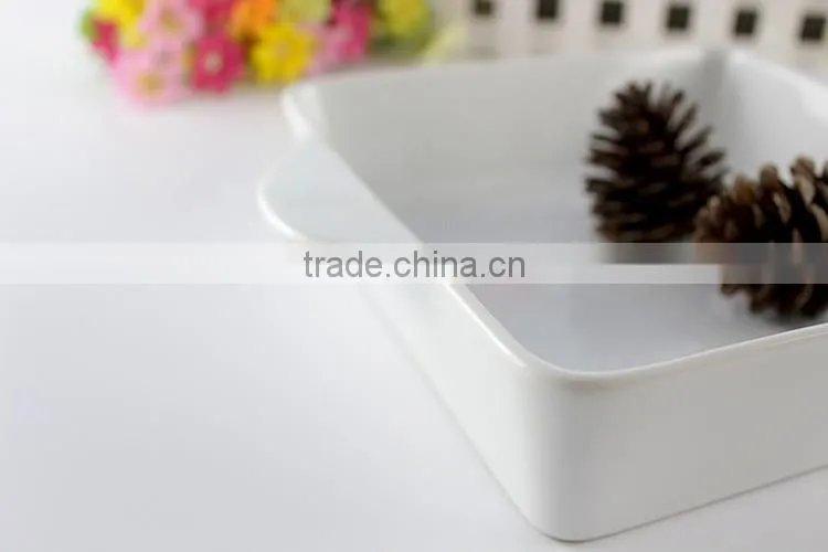 Hospitality hotel supply ceramic baking dish custom logo bakeware