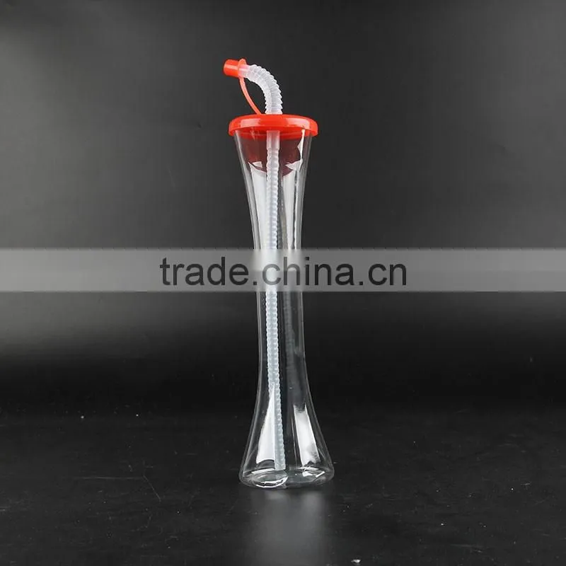 Fashionable First Rate High Quality food grade Plastic Beach Cup With Straw