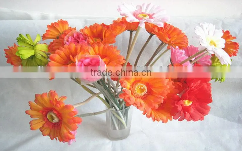 single artificial PU flower chrysanthemum