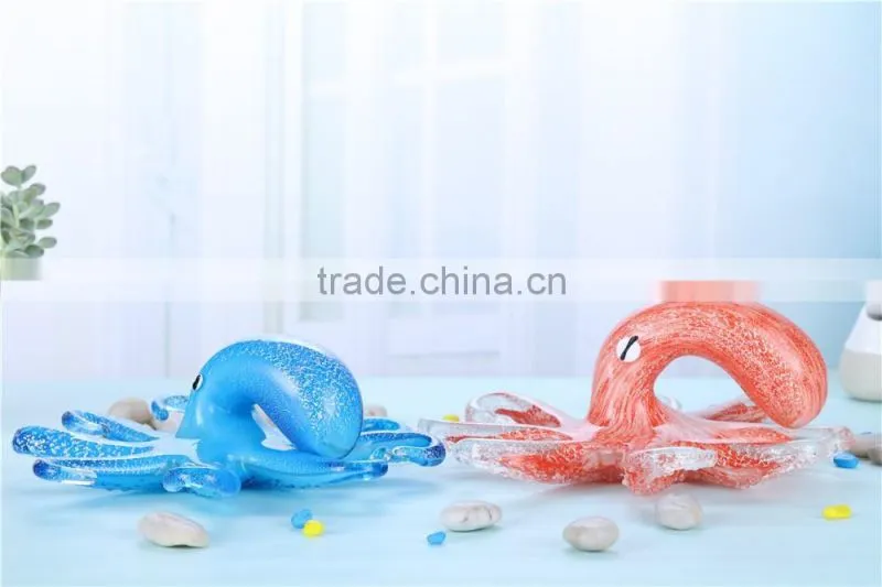 Colored Decorative design glass cock handicrafts home decor