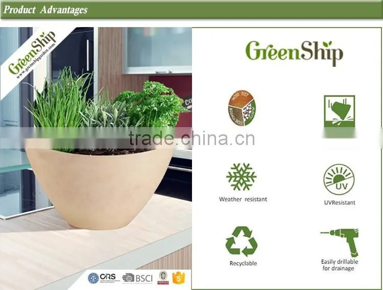 HOT SALE UV protective large planter wholesale _Greenship