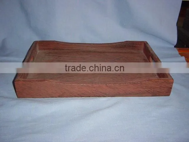 antique wood serving trays with handles