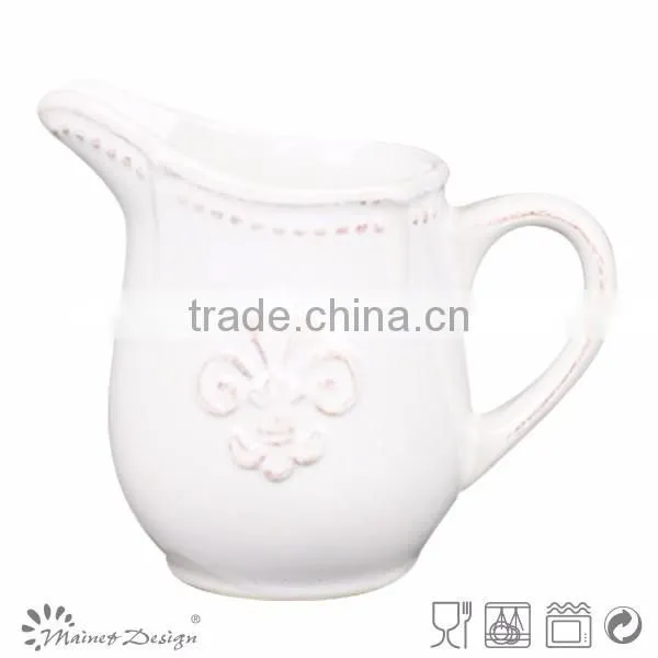 color glaze ceramic milk jug pitcher