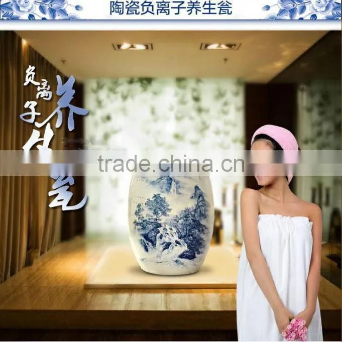 Factory directly hot sale blue and white porcelain ceramic health beatury product made in China