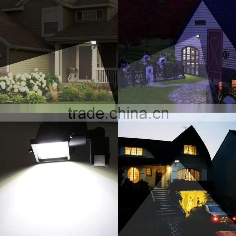 Outdoor Solar 60 LED Sensor Lights for Fence Yard Garden all in one solar LED street light