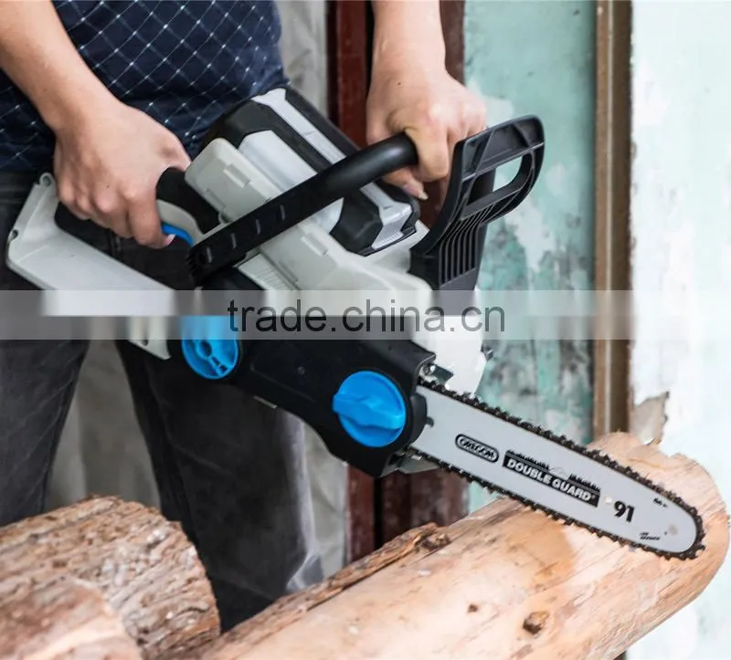 36v 3Ah 650w Brushless Li-Ion Wood Cutting Chainsaw Industrial Log Splitters Machine Portable Cordless Tree Trimmer GW8238