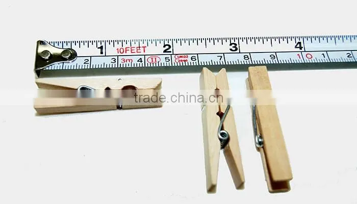 100% new material decorative peg of mini wooden clothes clip